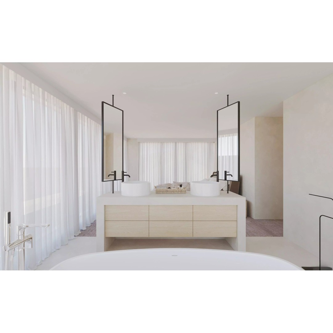 Minimalist Living Room 3D Model – Contemporary Interior, PBR Textures - View 7