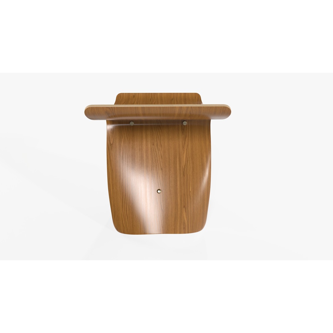 Butterfly Stool 3D Model – Low Poly Furniture Asset, FBX - View 4