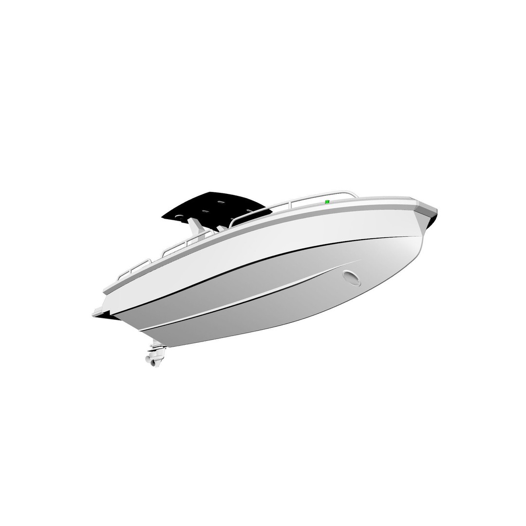 8 Meter Yacht Tender Runabout 3D Model – High Poly, PBR, VR Ready - View 13