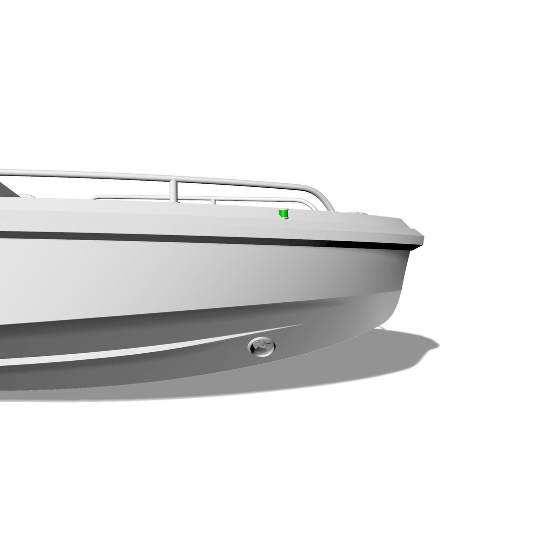 8 Meter Yacht Tender Runabout 3D Model – High Poly, PBR, VR Ready - View 23