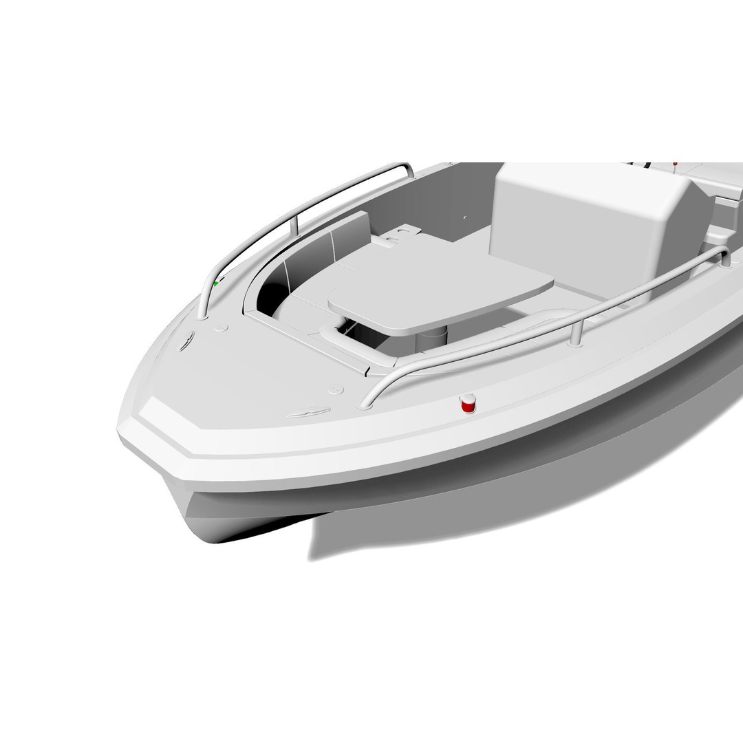 8 Meter Yacht Tender Runabout 3D Model – High Poly, PBR, VR Ready - View 24