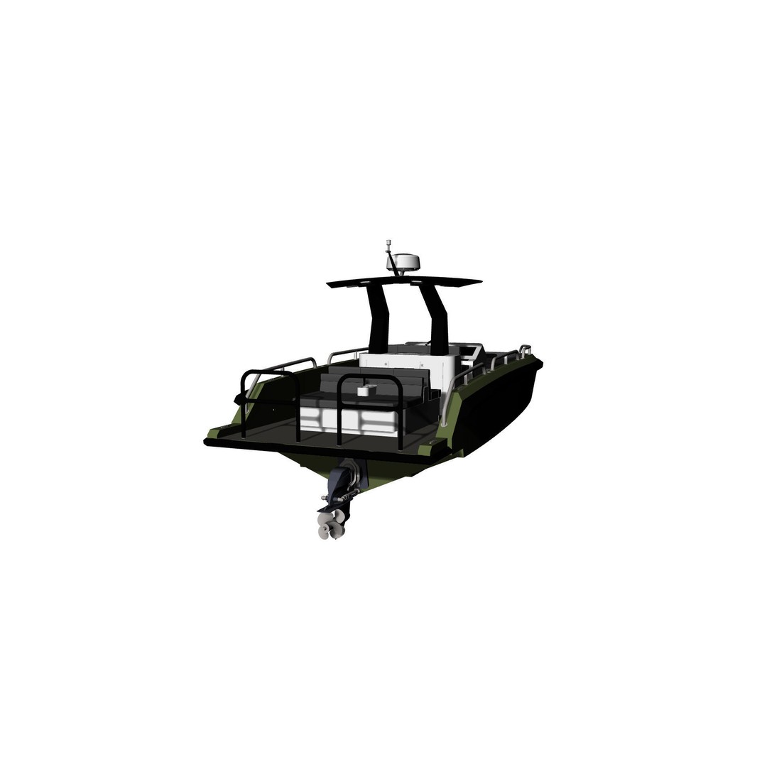 8 Meter Yacht Tender Runabout 3D Model – High Poly, PBR, VR Ready - View 41