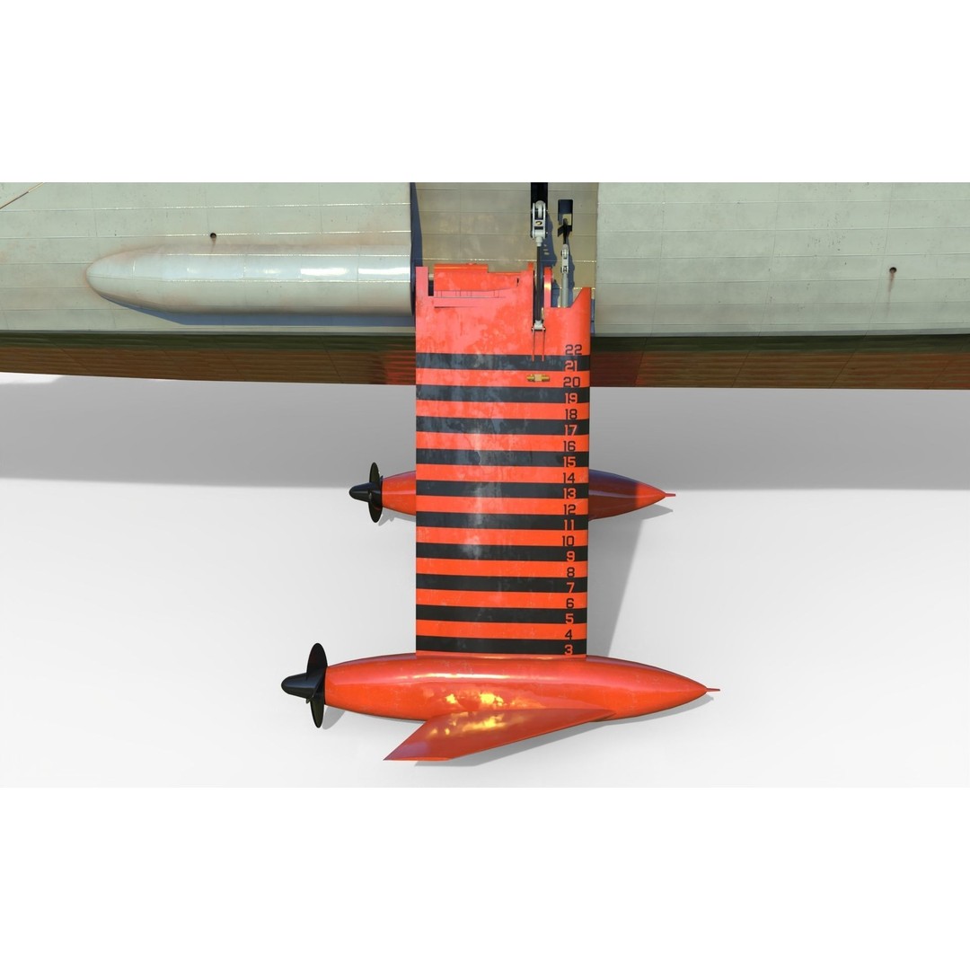 USS Plainview AGEH Hydrofoil Ship 3D Model – PBR Game Ready, FBX, OBJ - View 8