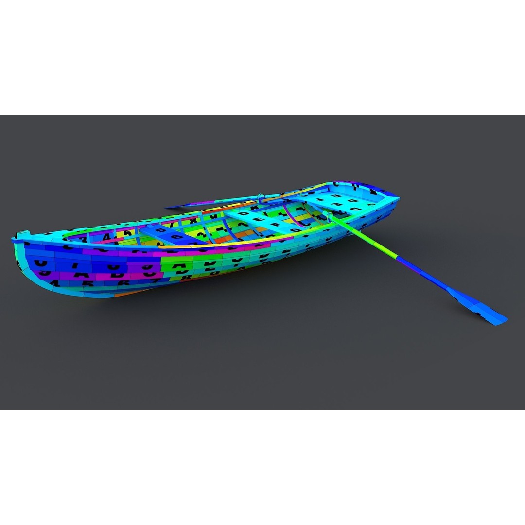 Wooden Boat 3D Model – Low Poly Historic Watercraft, FBX & OBJ