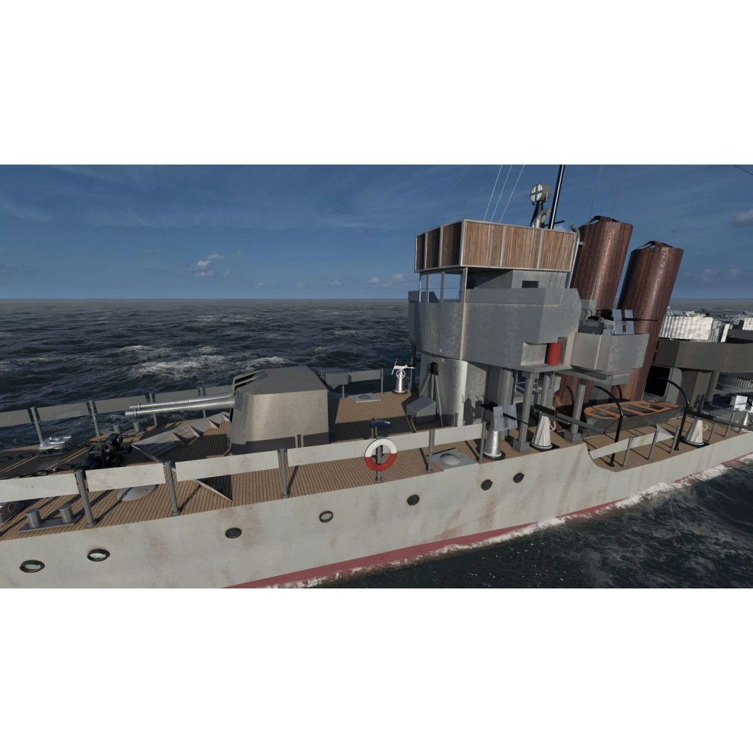 WW2 Britain Royal Navy Fast Gunboat 3D Model – Detailed Military Vessel, OBJ/FBX - View 10