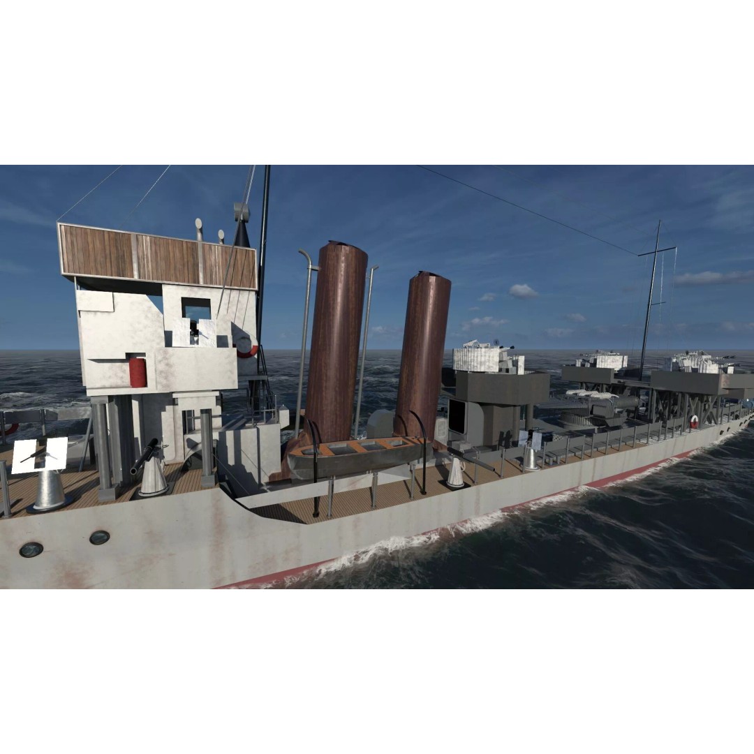 WW2 Britain Royal Navy Fast Gunboat 3D Model – Detailed Military Vessel, OBJ/FBX - View 12
