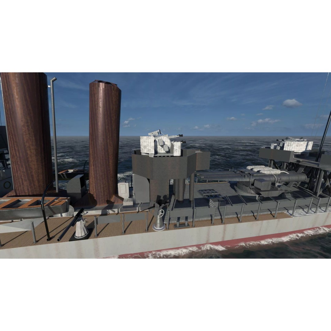WW2 Britain Royal Navy Fast Gunboat 3D Model – Detailed Military Vessel, OBJ/FBX - View 13
