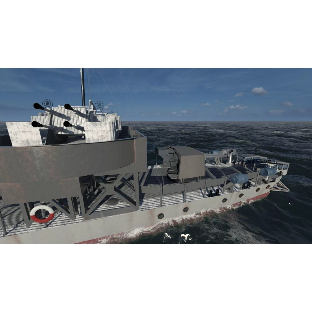WW2 Britain Royal Navy Fast Gunboat 3D Model – Detailed Military Vessel, OBJ/FBX - View 16
