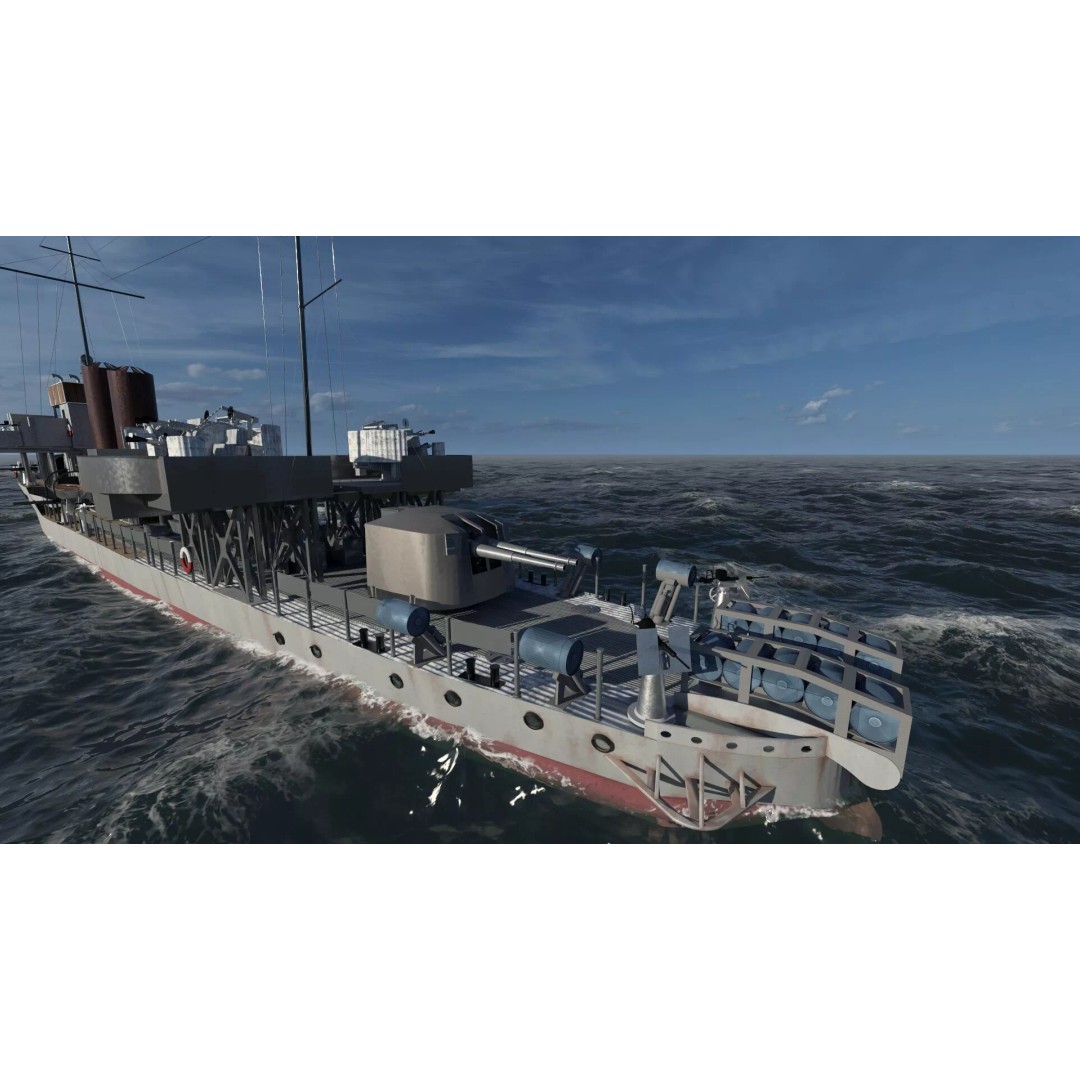 WW2 Britain Royal Navy Fast Gunboat 3D Model – Detailed Military Vessel, OBJ/FBX - View 17