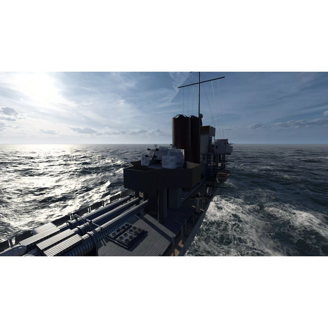 WW2 Britain Royal Navy Fast Gunboat 3D Model – Detailed Military Vessel, OBJ/FBX - View 22
