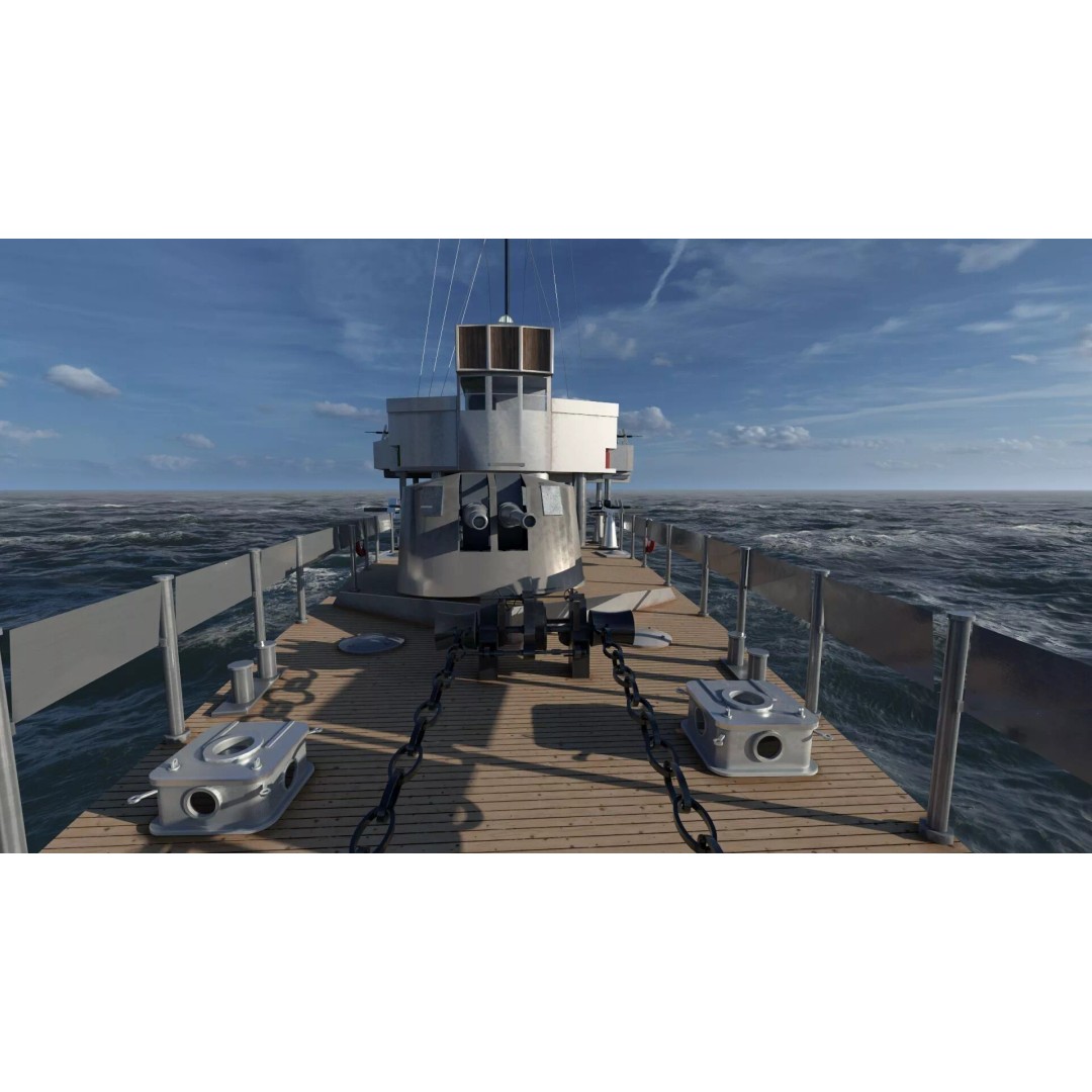 WW2 Britain Royal Navy Fast Gunboat 3D Model – Detailed Military Vessel, OBJ/FBX - View 27