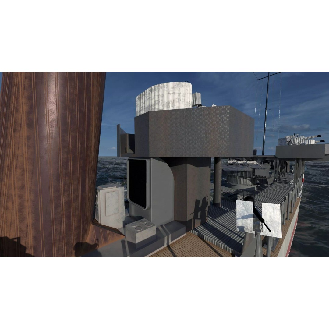 WW2 Britain Royal Navy Fast Gunboat 3D Model – Detailed Military Vessel, OBJ/FBX - View 36