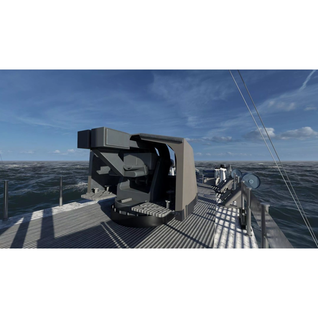 WW2 Britain Royal Navy Fast Gunboat 3D Model – Detailed Military Vessel, OBJ/FBX - View 40