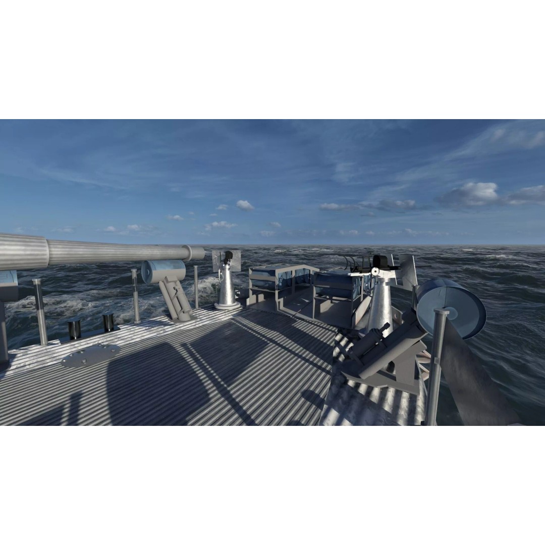 WW2 Britain Royal Navy Fast Gunboat 3D Model – Detailed Military Vessel, OBJ/FBX - View 41