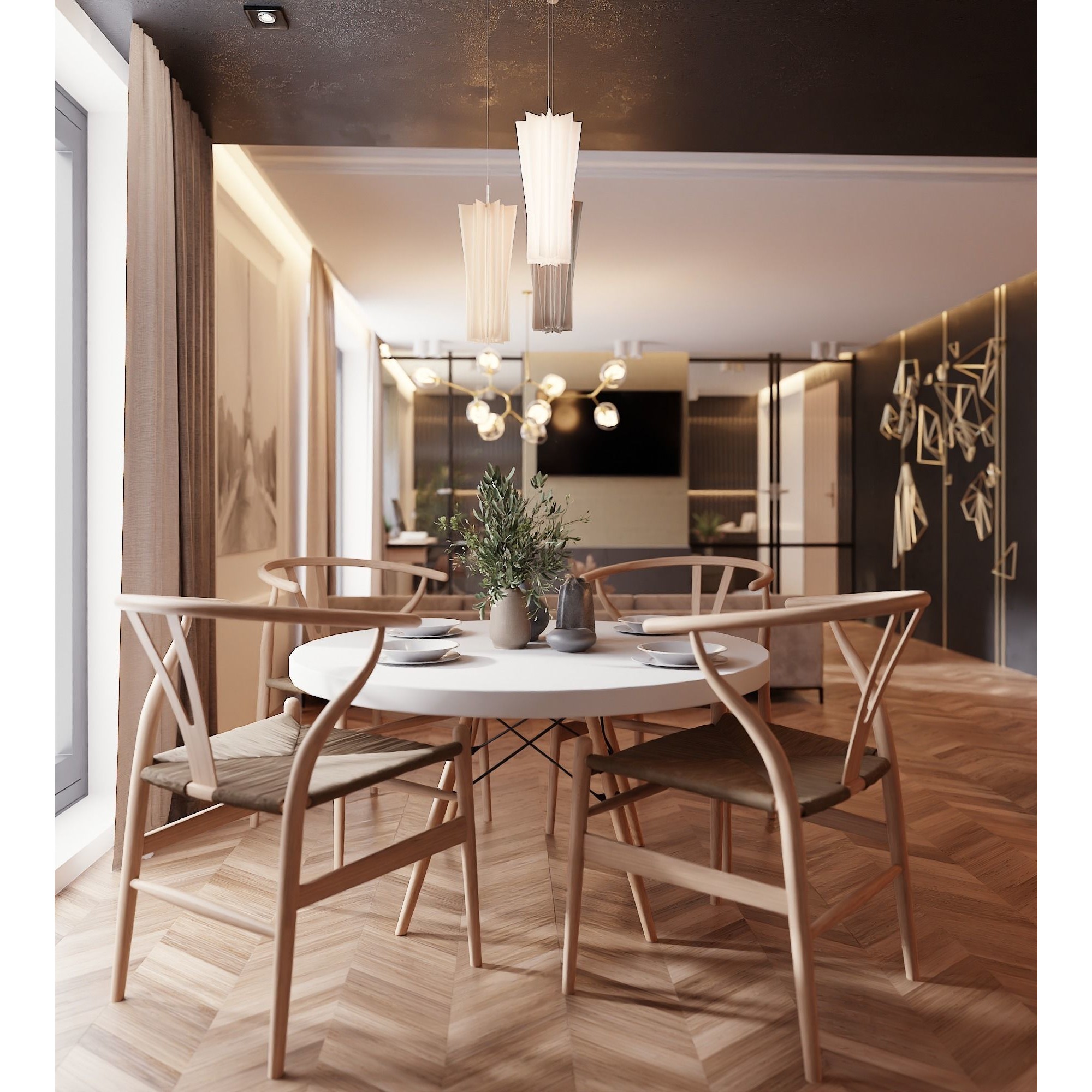 Big Modern Apartment Scene - High-Quality 3D Model - View 10