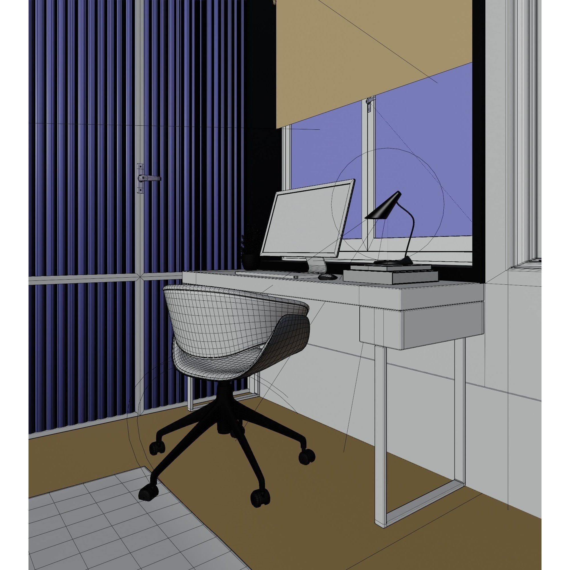 Big Modern Apartment Scene - High-Quality 3D Model - View 26