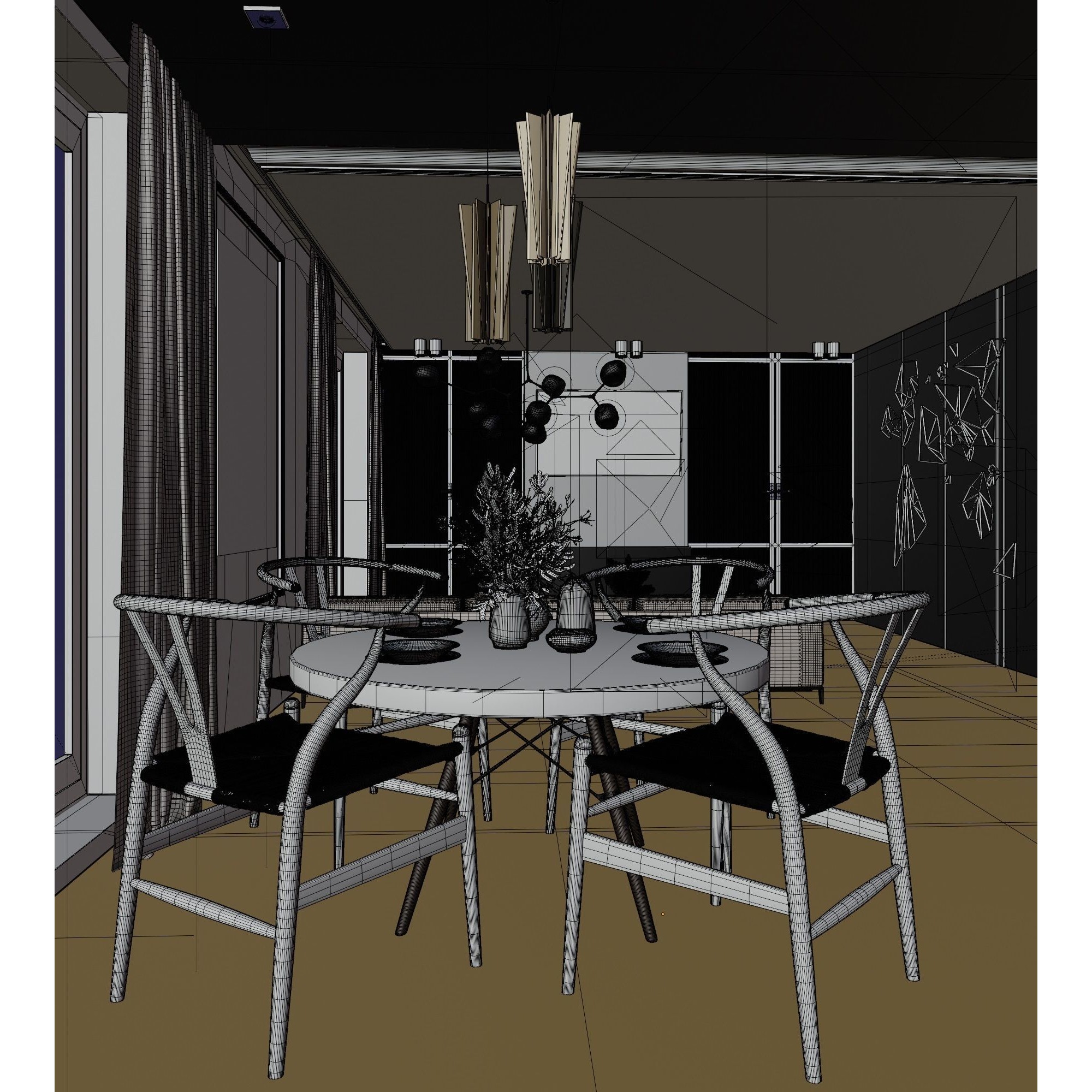 Big Modern Apartment Scene - High-Quality 3D Model - View 30