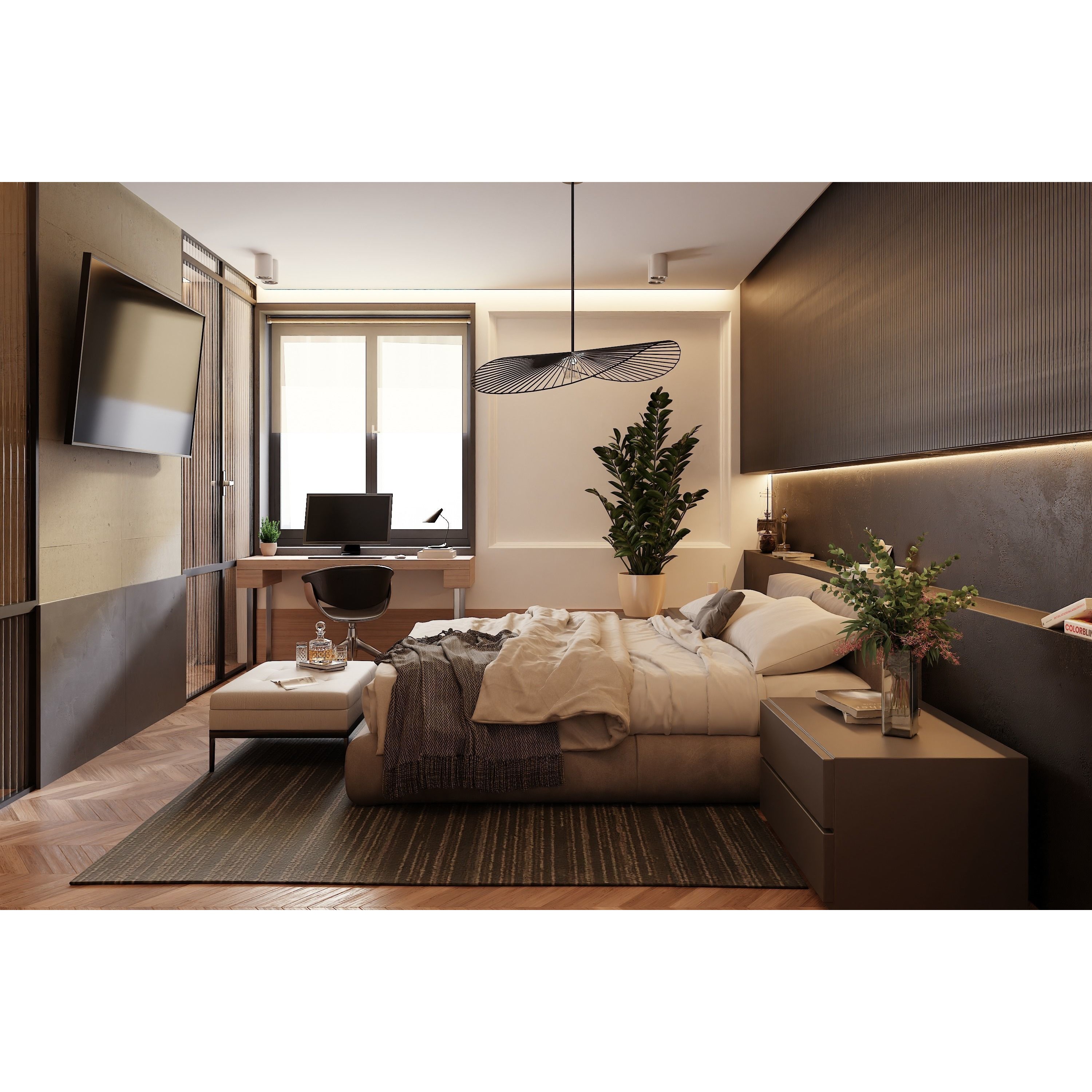 Big Modern Apartment Scene - High-Quality 3D Model - View 9