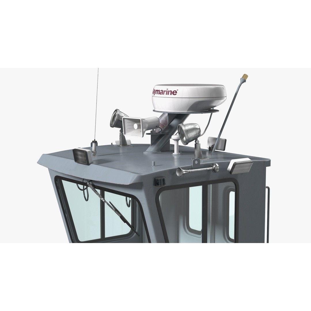 Boomin Beaver US NAVY Boat 3D Model – Rigged PBR Asset for Simulation - View 13