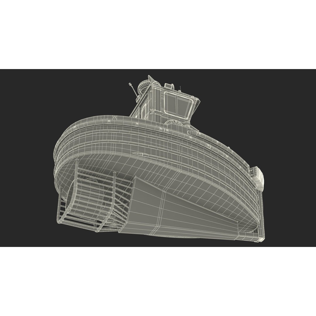 Boomin Beaver US NAVY Boat 3D Model – Rigged PBR Asset for Simulation - View 24
