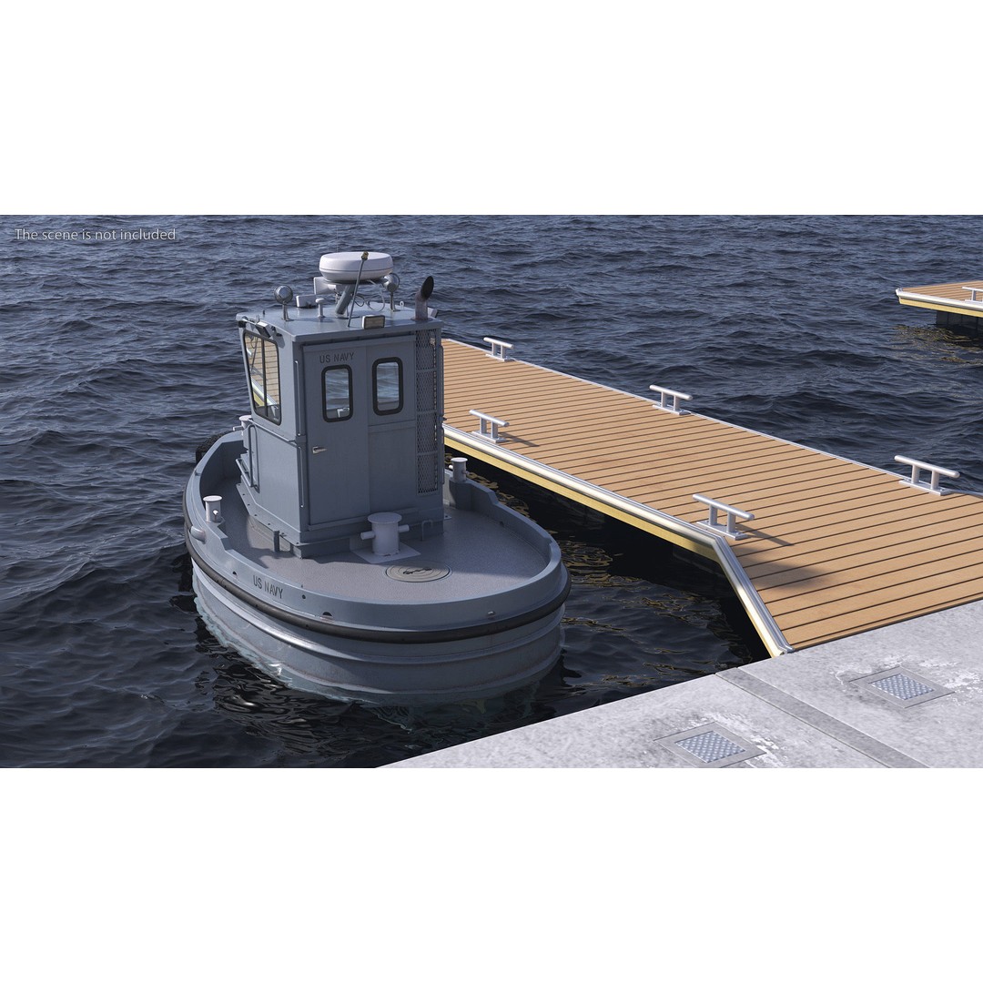 Boomin Beaver US NAVY Boat 3D Model – Rigged PBR Asset for Simulation - View 4