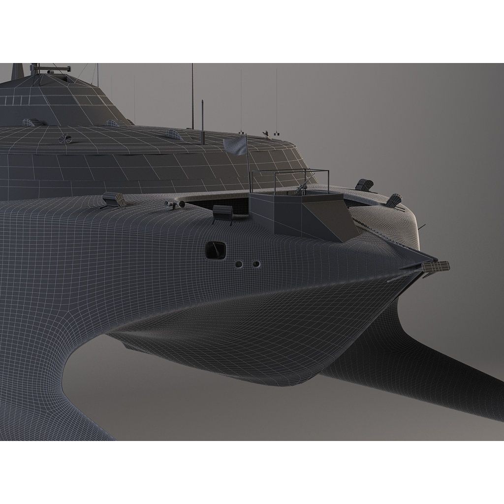 US Navy HSV-2 Swift 3D Model – High Poly Military Watercraft, FBX