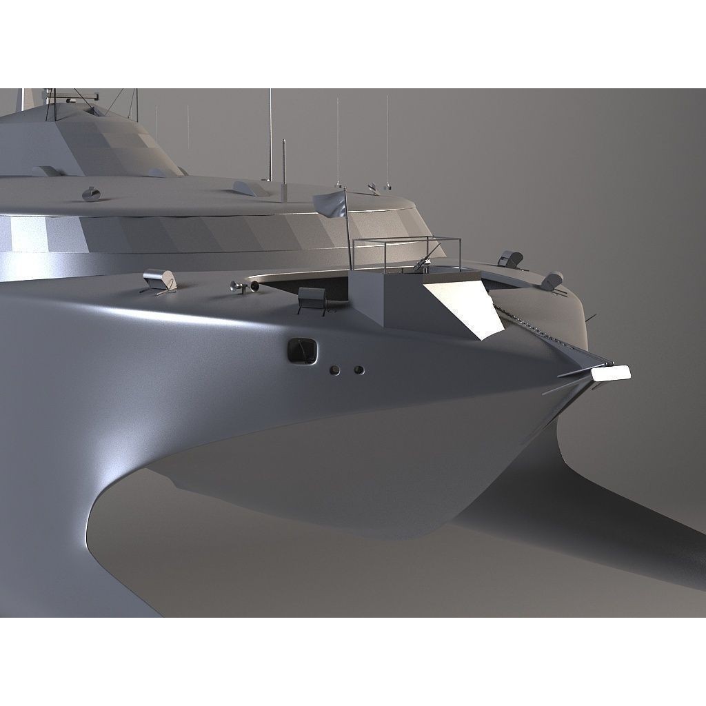 US Navy HSV-2 Swift 3D Model – High Poly Military Watercraft, FBX - View 12