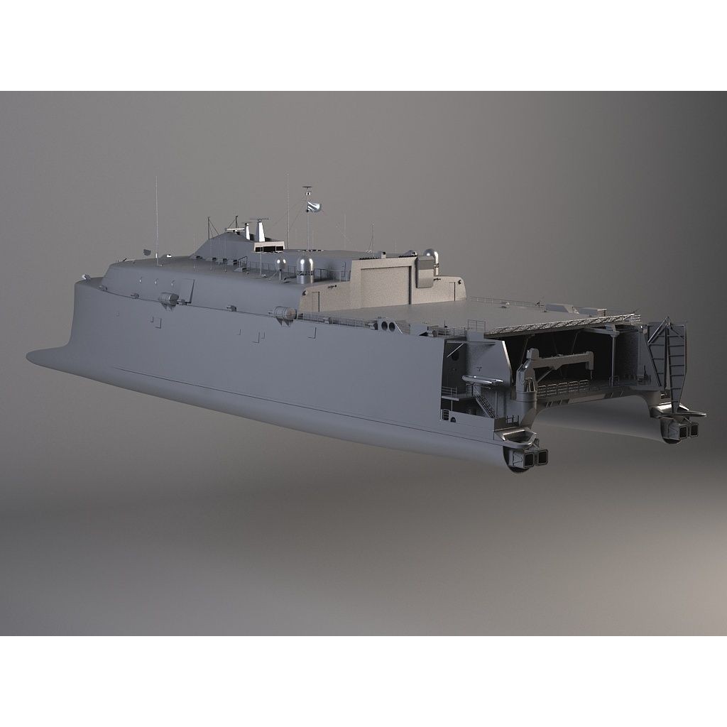 US Navy HSV-2 Swift 3D Model – High Poly Military Watercraft, FBX - View 16