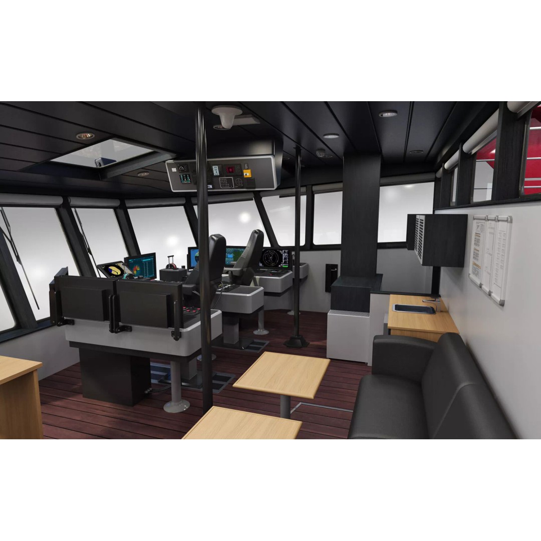 Ambulance Vessel 3D Model – High Detail Emergency Response Ship, FBX - View 34