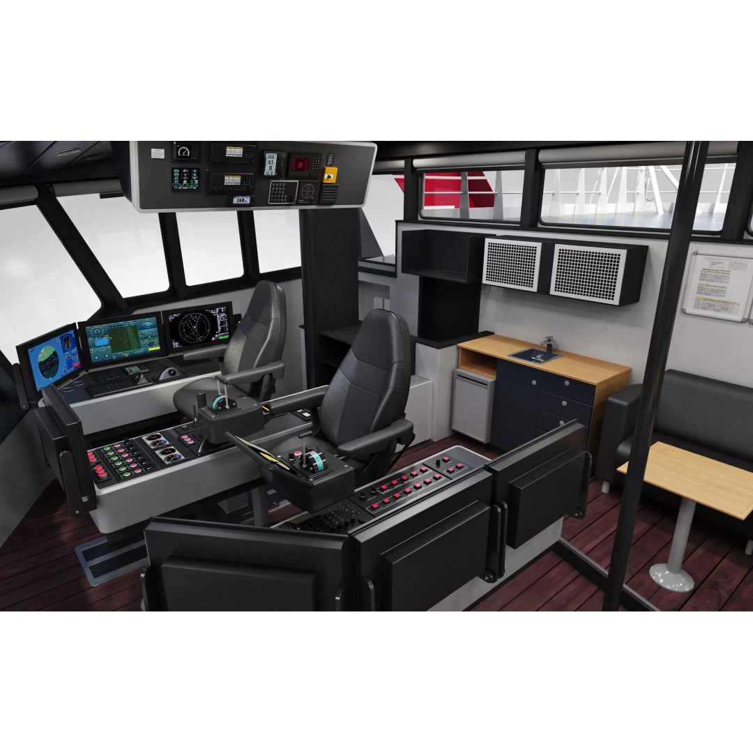 Ambulance Vessel 3D Model – High Detail Emergency Response Ship, FBX - View 40