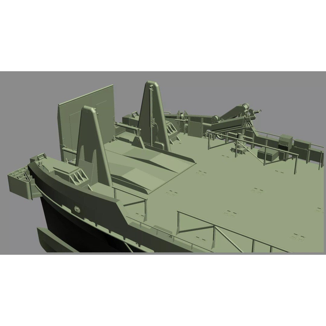 Ambulance Vessel 3D Model – High Detail Emergency Response Ship, FBX - View 50