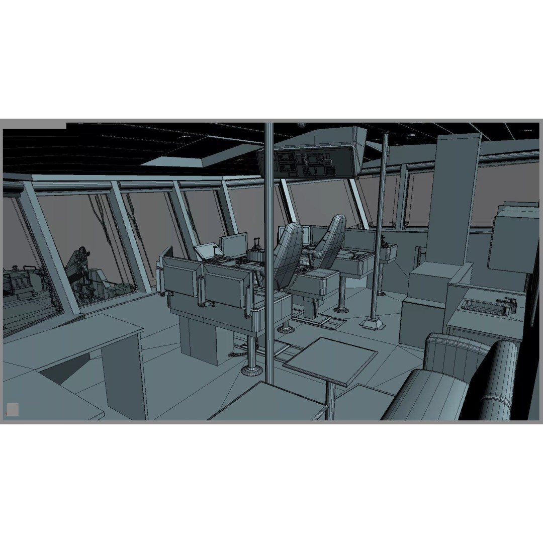 Ambulance Vessel 3D Model – High Detail Emergency Response Ship, FBX - View 57