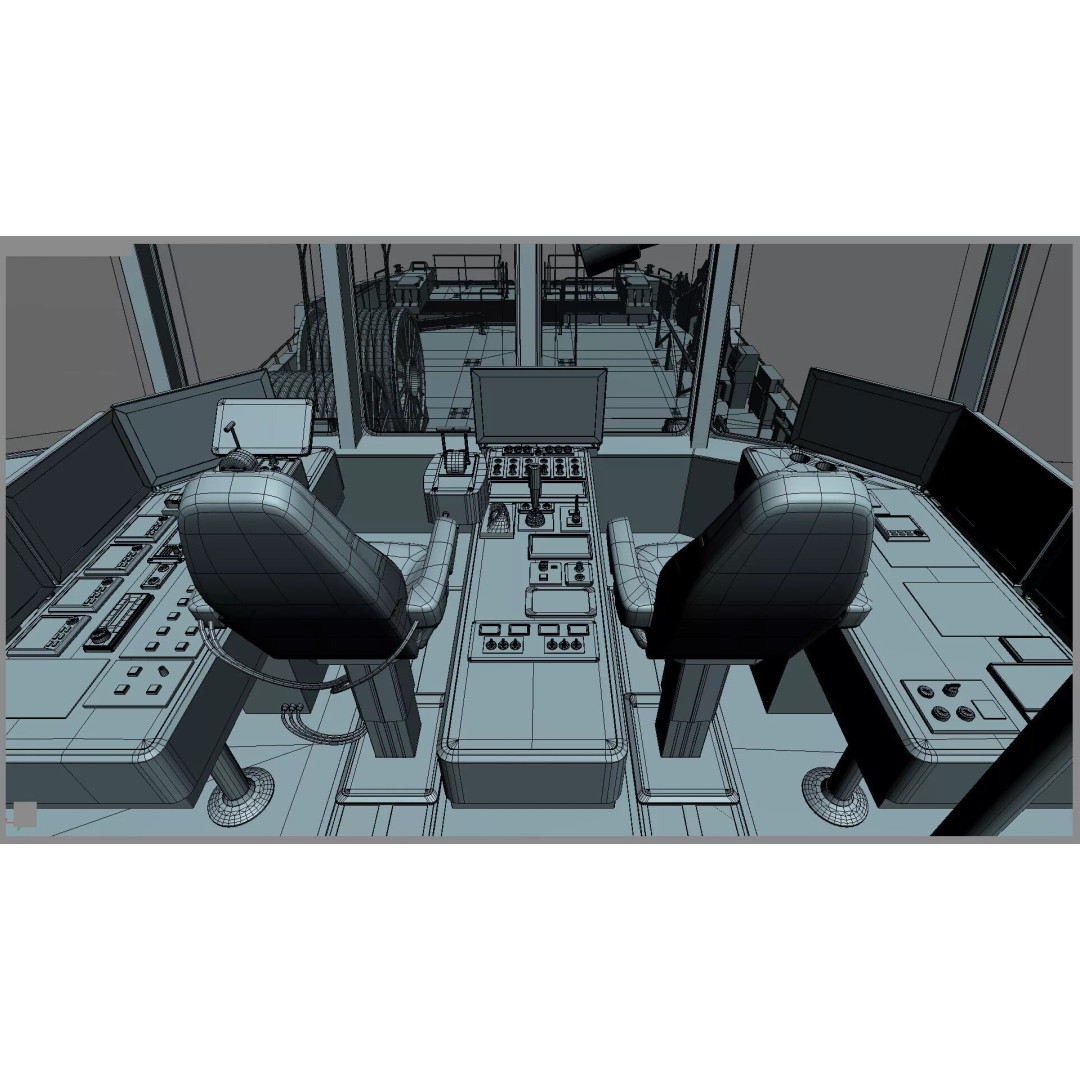 Ambulance Vessel 3D Model – High Detail Emergency Response Ship, FBX - View 59
