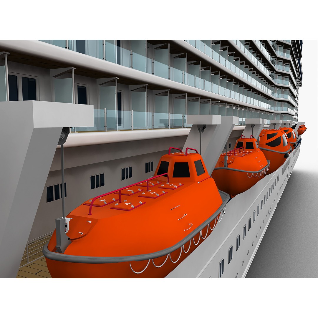 Celebrity Reflection Cruise Ship 3D Model – High-Poly PBR Asset, FBX, OBJ - View 17