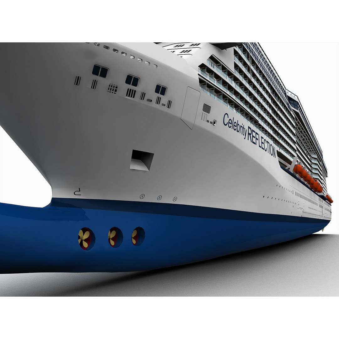 Celebrity Reflection Cruise Ship 3D Model – High-Poly PBR Asset, FBX, OBJ - View 18