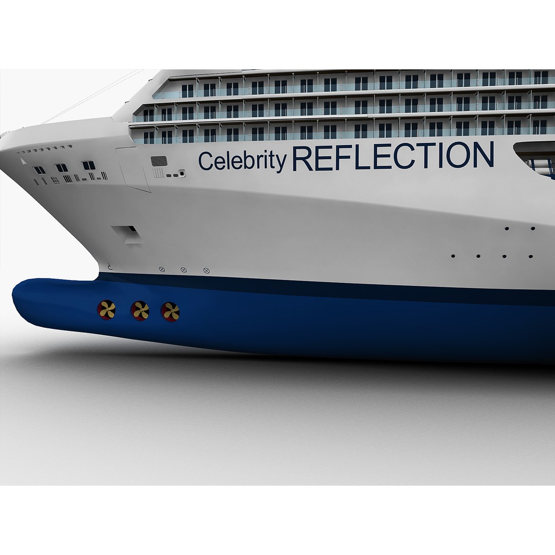 Celebrity Reflection Cruise Ship 3D Model – High-Poly PBR Asset, FBX, OBJ - View 20