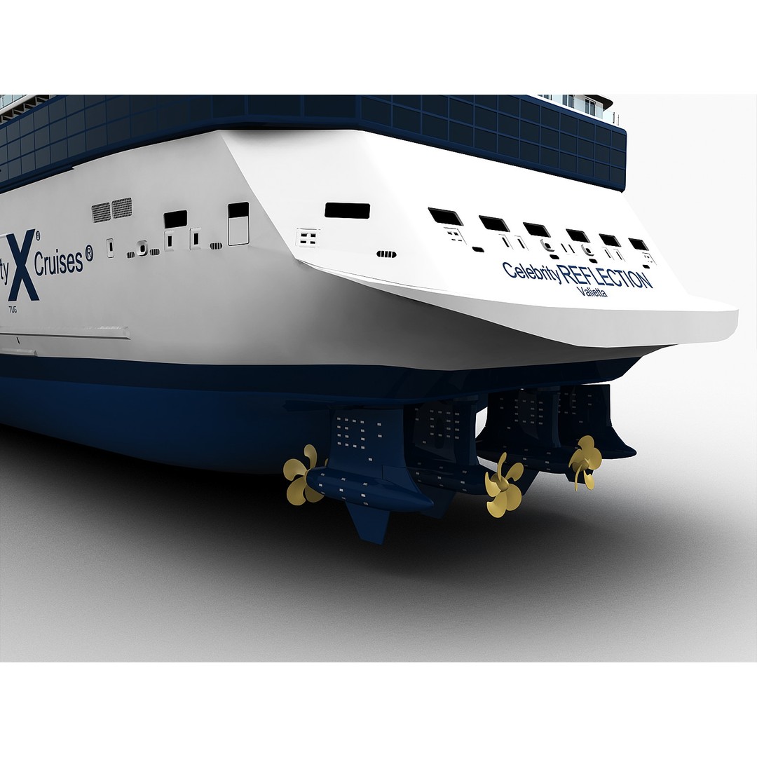 Celebrity Reflection Cruise Ship 3D Model – High-Poly PBR Asset, FBX, OBJ - View 21