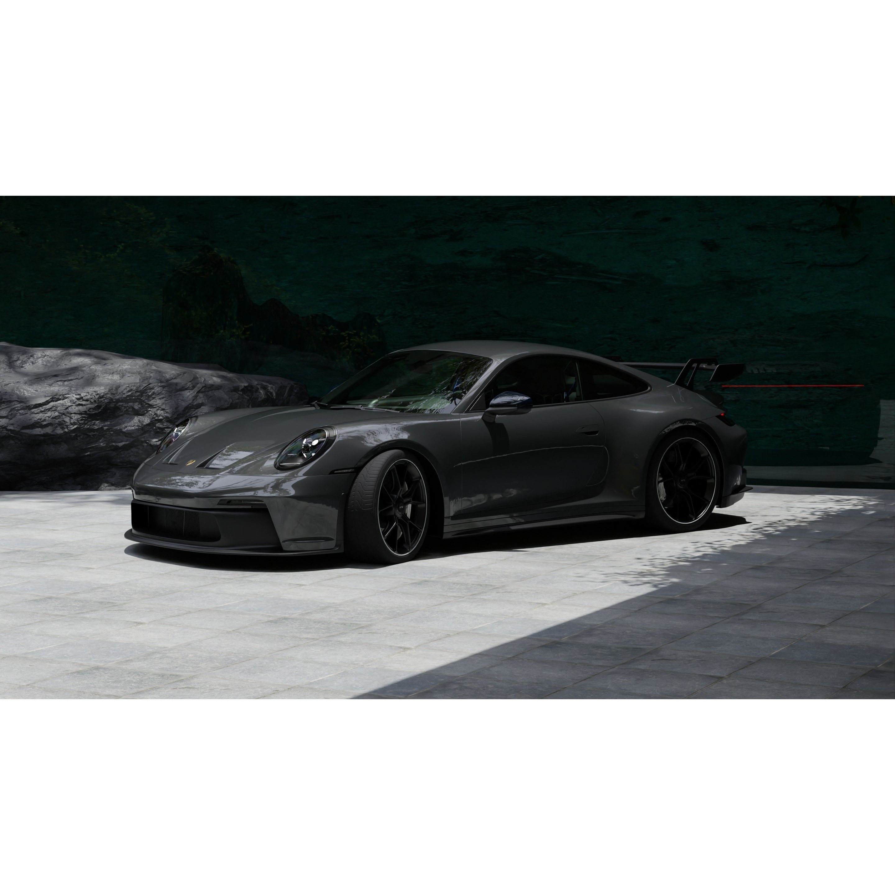 Chill Vibes Automotive Render Scene - Game-Ready 3D Model