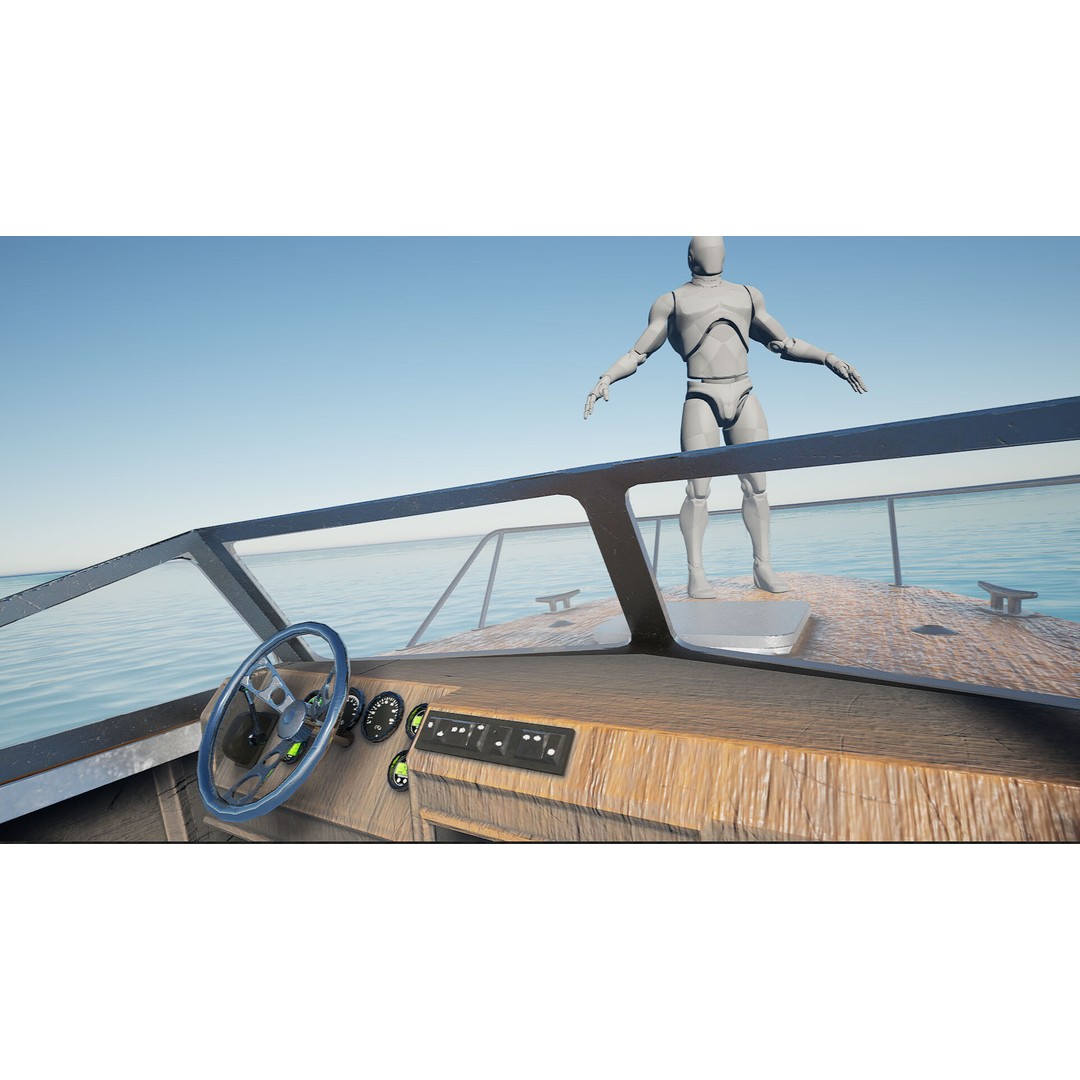 BTM Speed Boat 3D Model – Low Poly Game Asset, Unreal Engine - View 10