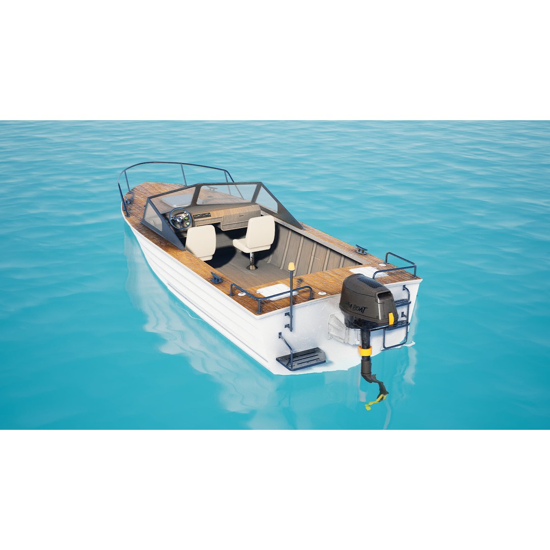 BTM Speed Boat 3D Model – Low Poly Game Asset, Unreal Engine - View 3