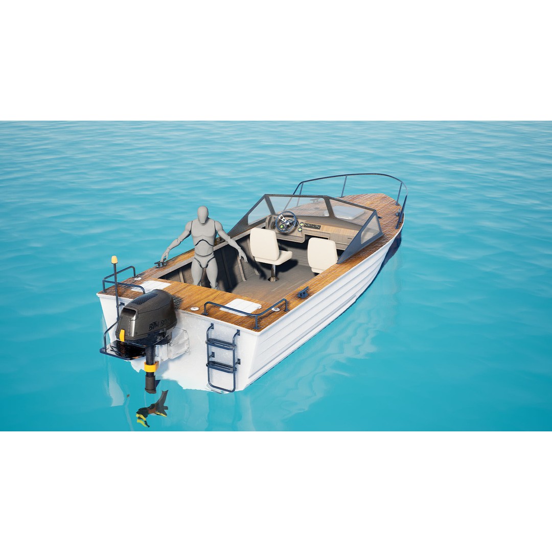 BTM Speed Boat 3D Model – Low Poly Game Asset, Unreal Engine - View 6