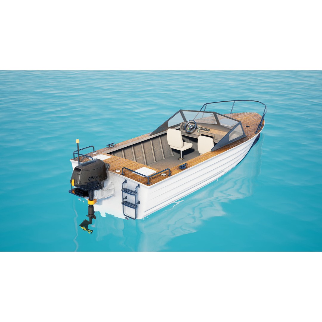 BTM Speed Boat 3D Model – Low Poly Game Asset, Unreal Engine - View 8