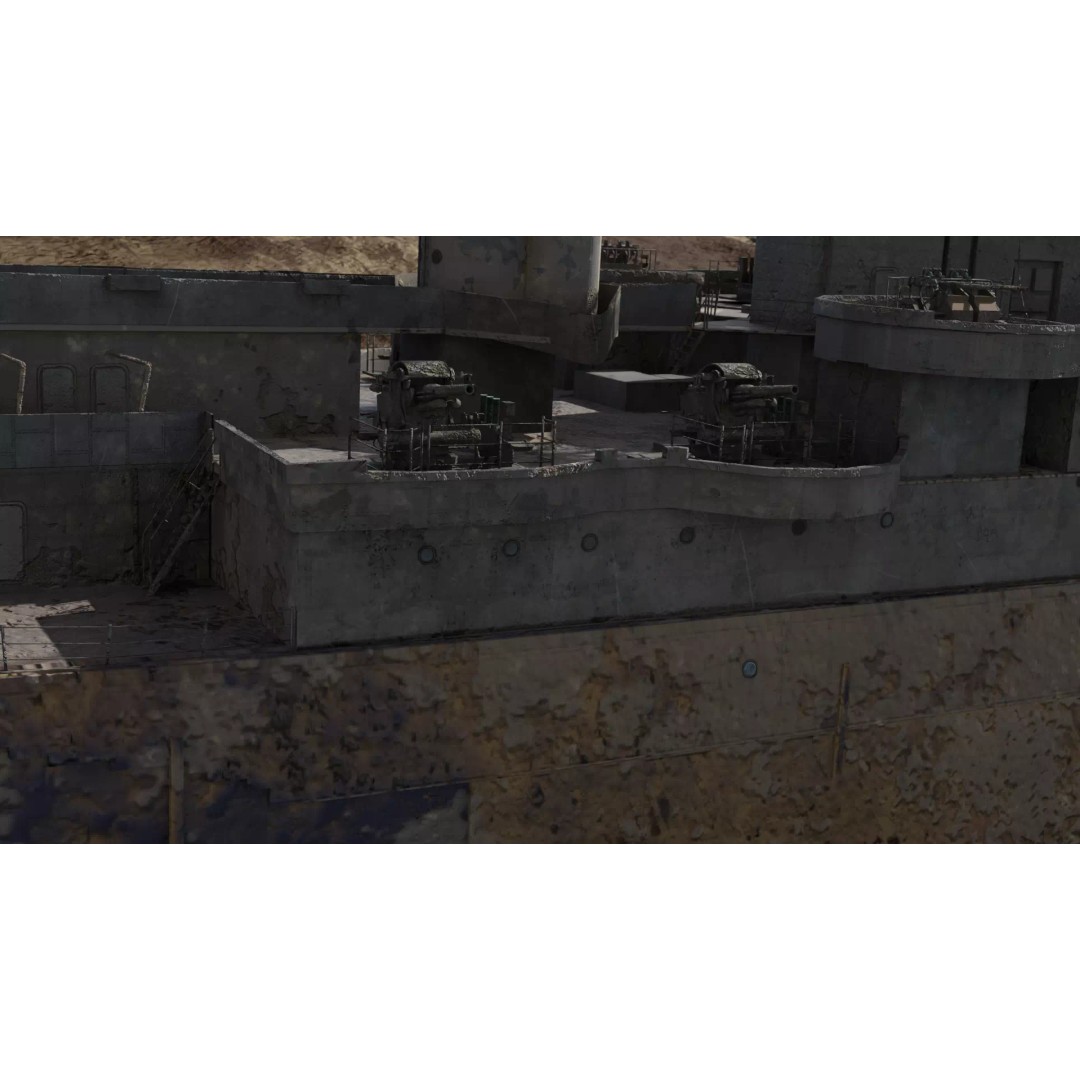 USS Indianapolis 3D Model – Historic Battleship, Blender, FBX, Game Ready - View 16