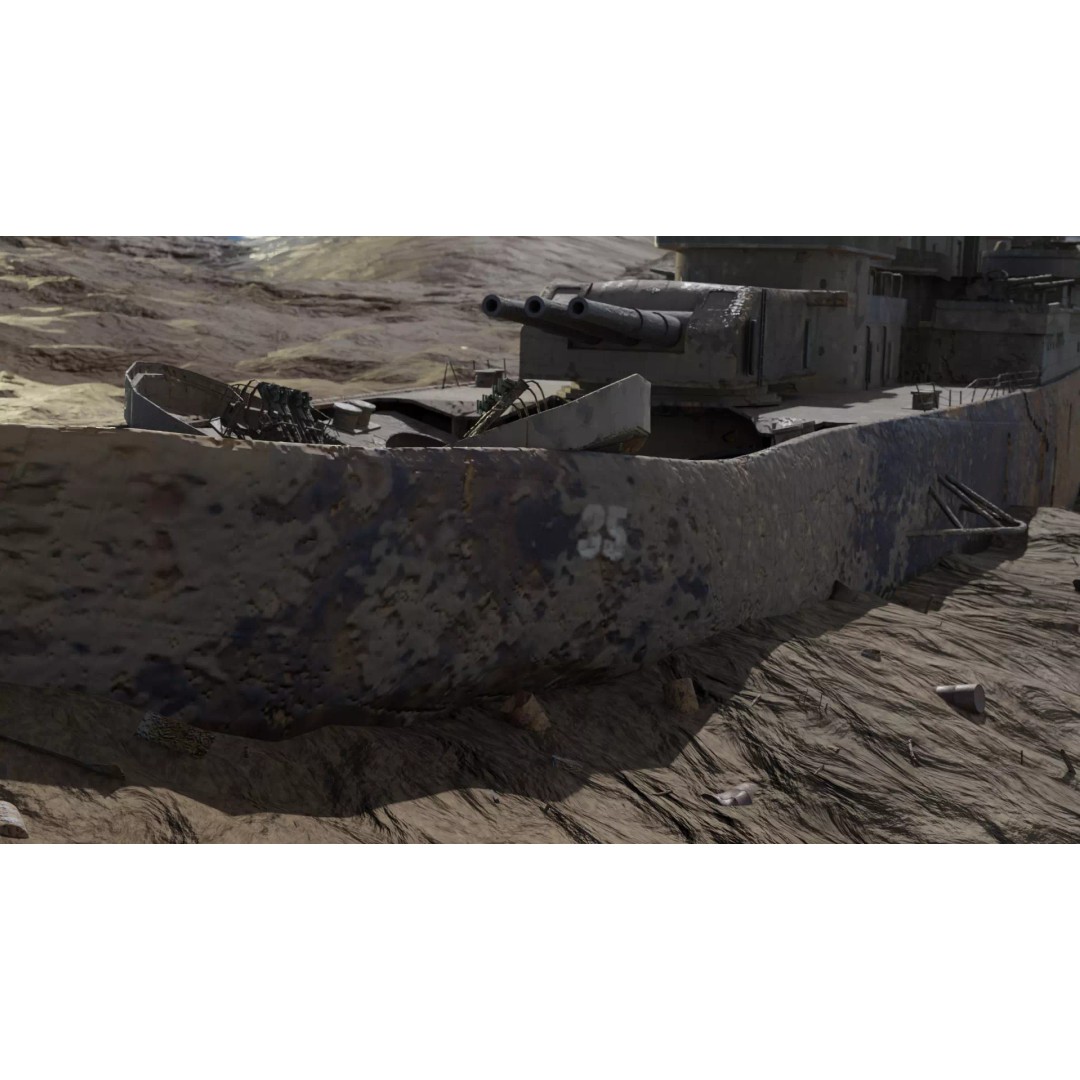 USS Indianapolis 3D Model – Historic Battleship, Blender, FBX, Game Ready - View 18