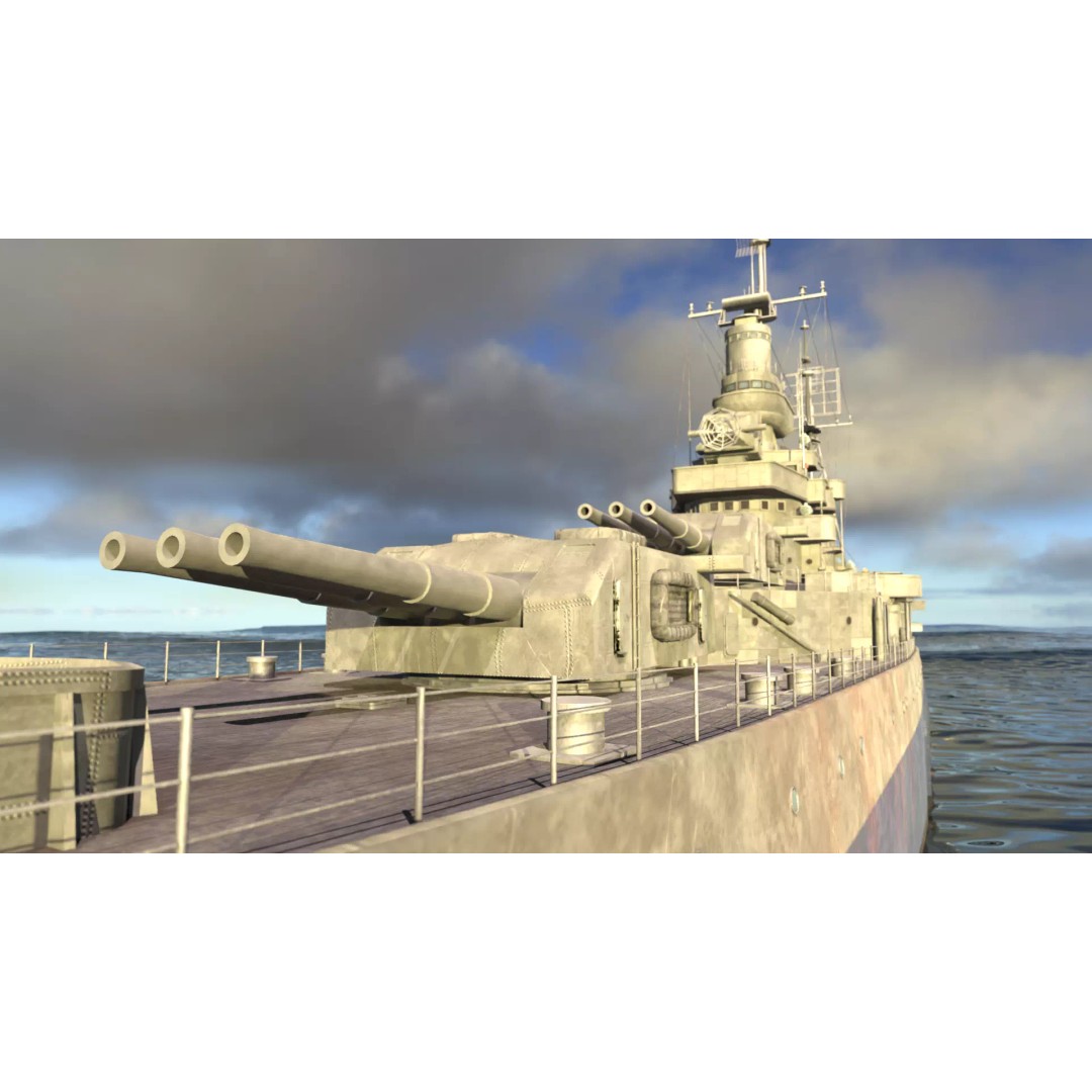 USS Indianapolis 3D Model – Historic Battleship, Blender, FBX, Game Ready - View 3