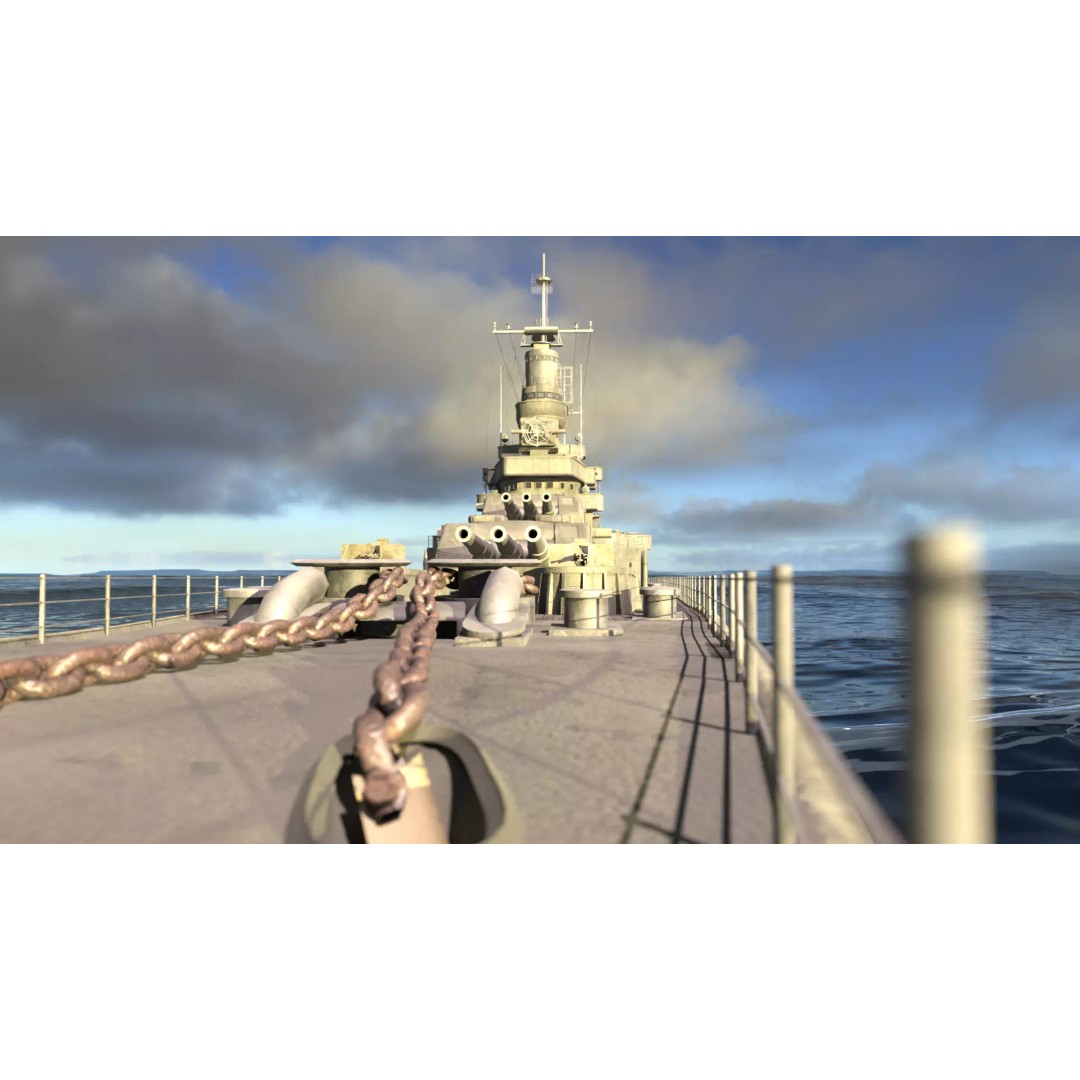 USS Indianapolis 3D Model – Historic Battleship, Blender, FBX, Game Ready - View 5