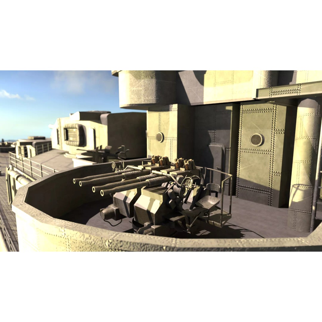 USS Indianapolis 3D Model – Historic Battleship, Blender, FBX, Game Ready - View 51