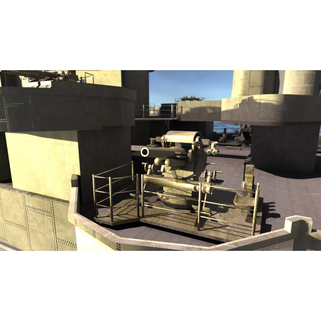 USS Indianapolis 3D Model – Historic Battleship, Blender, FBX, Game Ready - View 53