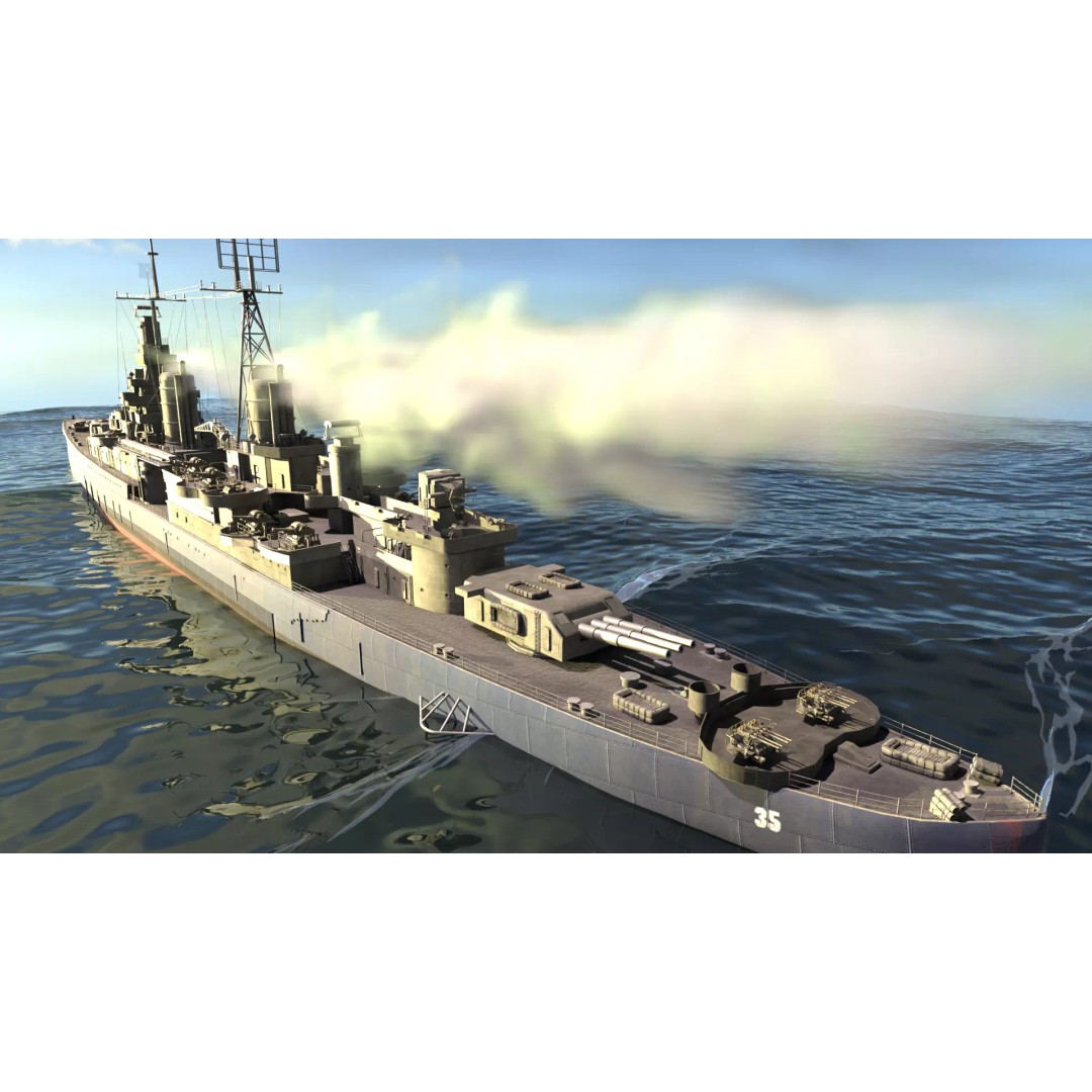 USS Indianapolis 3D Model – Historic Battleship, Blender, FBX, Game Ready - View 59