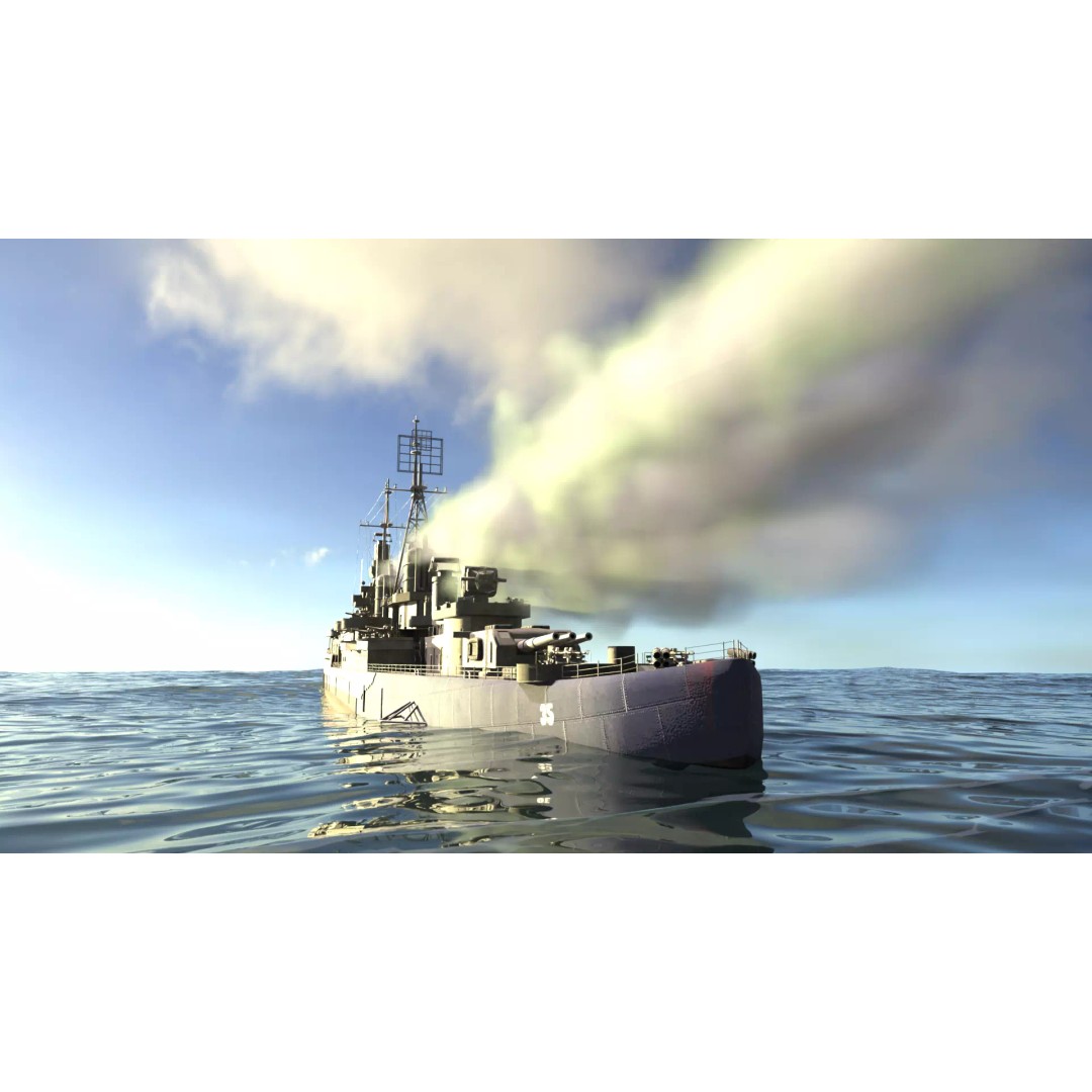 USS Indianapolis 3D Model – Historic Battleship, Blender, FBX, Game Ready - View 61